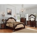 Furniture of America Kassania Luxury 4-piece Leatherette Bedroom Set