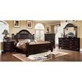 Furniture of America Grande 4-Piece Dark Walnut Bedroom Set