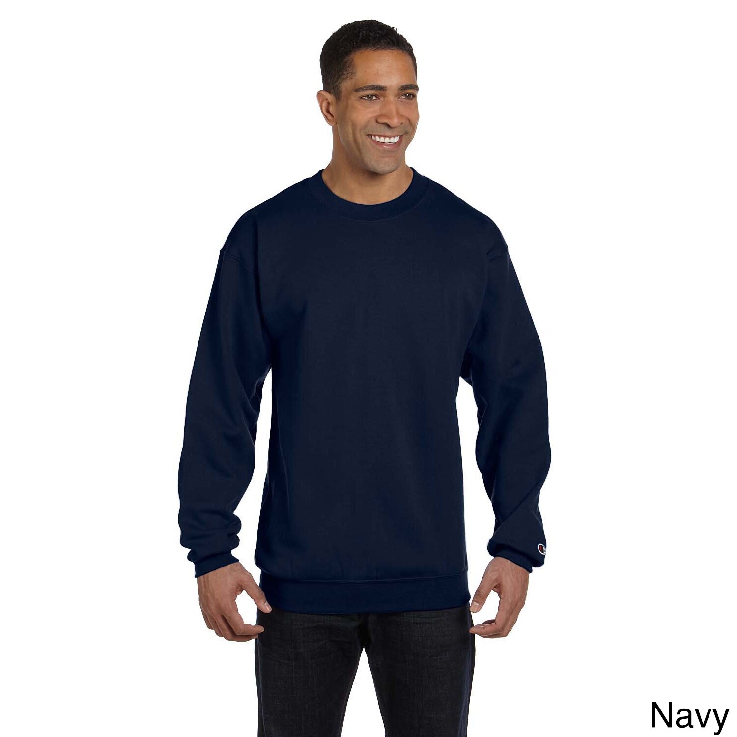Champion Mens Eco fleece Long sleeve Shirt Navy Size 2XL