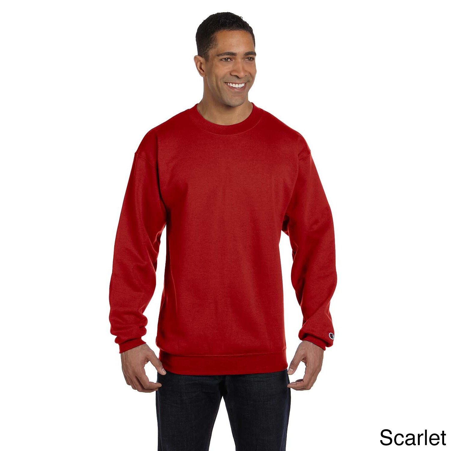Champion Mens Eco fleece Long sleeve Shirt Red Size 2XL