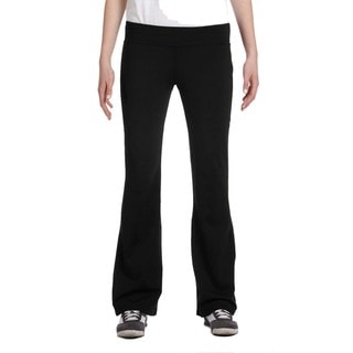 Alo Women's Black Solid Jersey-knit Pants-Image