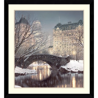 @@@ >  Rod Chase 'Twilight in Central Park' Framed Art Print 35 x 38-inch