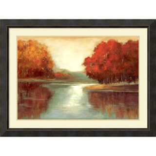 Best Shopping Asia Jensen 'Vanilla Sky' Framed Art Print 44 x 33-inch
