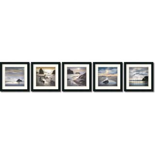 Hot Deal William Vanscoy 'Vanscoy Coastal Photography- set of 5' Framed Art Print 18 x 18-inch Each