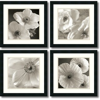 --->  Sondra Wampler 'Poppy Study- set of 4' Framed Art Print 18 x 18-inch Each
