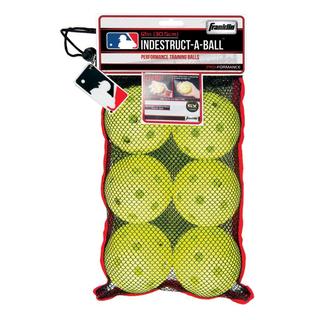 Franklin Sports MLB 11.1-inch Optic Yellow Indestruct-A-Balls Oversized Baseballs-Image