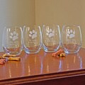 Dog Wisdom 21-ounce Stemless Wine Glasses (Set of 4)