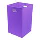 Color Pop Solid Purple Folding Laundry Basket