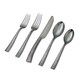 Paris Hammered Gunmetal Titanium 20-piece Flatware Set