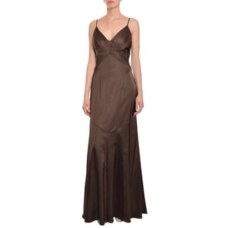 David Meister Women's Chic Chocolate Fit and Flare Gown Dress-Image