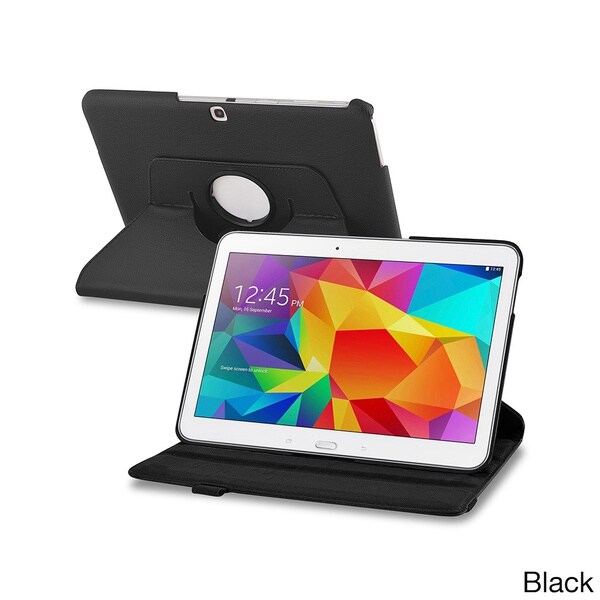 INSTEN 360 Swivel Rotating Stand Leather Tablet Case Cover for Samsung Galaxy Tab 4 10.1