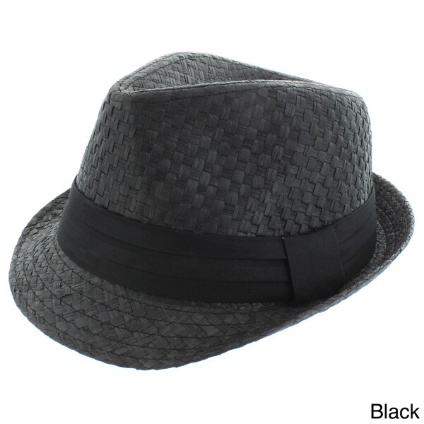 Faddism Men's Woven Fashion Fedora Hat