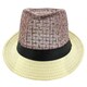 Faddism Men's Two-tone Fashion Fedora Hat