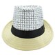 Faddism Men's Two-tone Fashion Fedora Hat