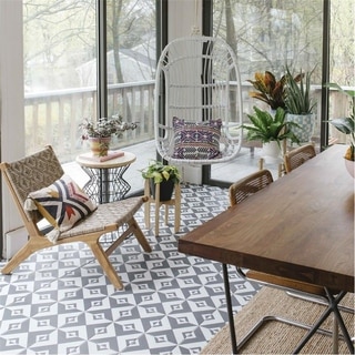 See Reviews SomerTile 7.75x7.75-in Thirties Vertex Ceramic Floor and Wall Tile (Case of 25)