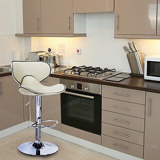 Best Shopping Cream Adjustable Saddleback Barstools (Set of 2)