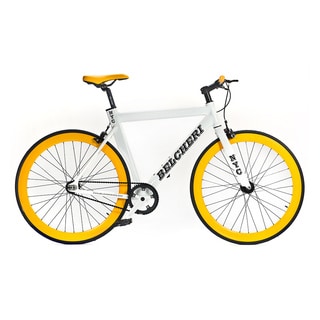 Belcheri NYC White/ Yellow Fixie Bicycle-Image