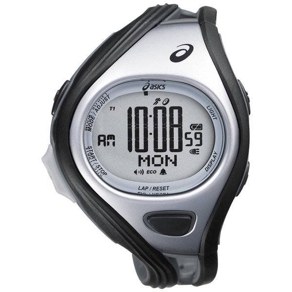 Asics Men's Challenge CQAR0401 Grey Polyurethane Quartz Watch with Digital Dial