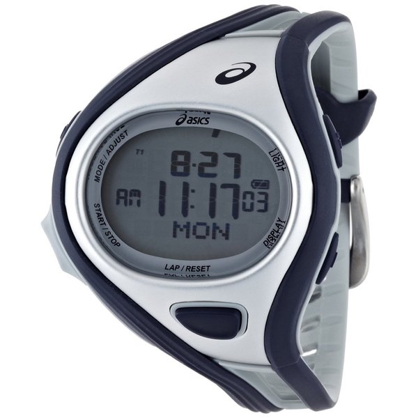 Asics Men's Challenge CQAR0402 Blue Polyurethane Quartz Watch with Digital Dial