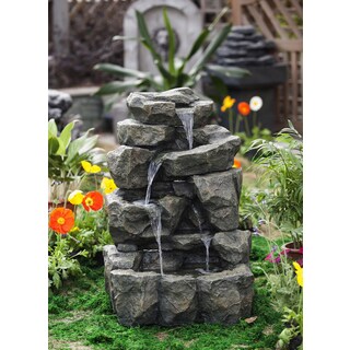 ( ._.) Rock Waterfall Water Fountain
