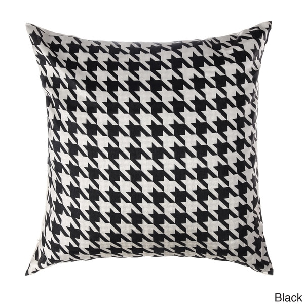 Cassius Houndstooth 20-inch Feather and Down Filled Throw Pillows (Set of 2)