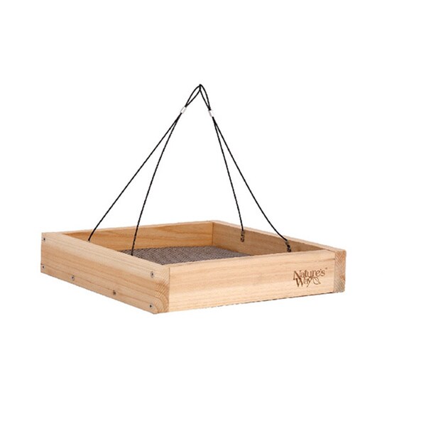 Nature's Way Advanced Bird Products CWF3 Cedar Hanging Platform Wild Bird Feeder
