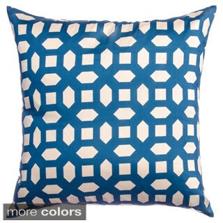 Buy  Alexia Geometric 20-inch Feather and Down Filled Throw Pillow (Set of 2)