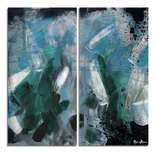 @@@ >  Alexis Bueno 'Bueno Exchange LII' Canvas Diptych Art Print