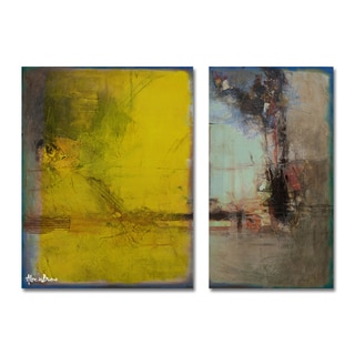 Great Prices Alexis Bueno 'Bueno Exchange LXV' Canvas Diptych Art Print