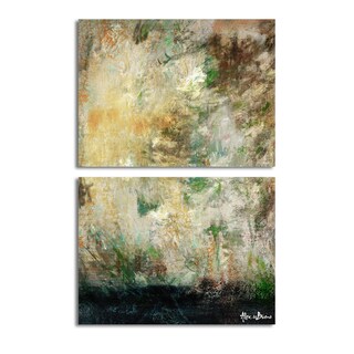 Cheap Alexis Bueno 'Bueno Exchange LXVI' Canvas Diptych Art Print