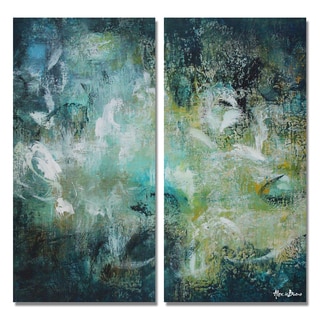 For sale Alexis Bueno 'Bueno Exchange LXX-C' Canvas Diptych Art Print