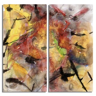 [1] Alexis Bueno 'Bueno Exchange LXXIX' Canvas Diptych Art Print