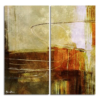 Great Prices Alexis Bueno 'Bueno Exchange XXXIX' Canvas Diptych Art Print