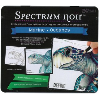 Spectrum Noir Blendable Pencils 24pc Set-Marine Colors