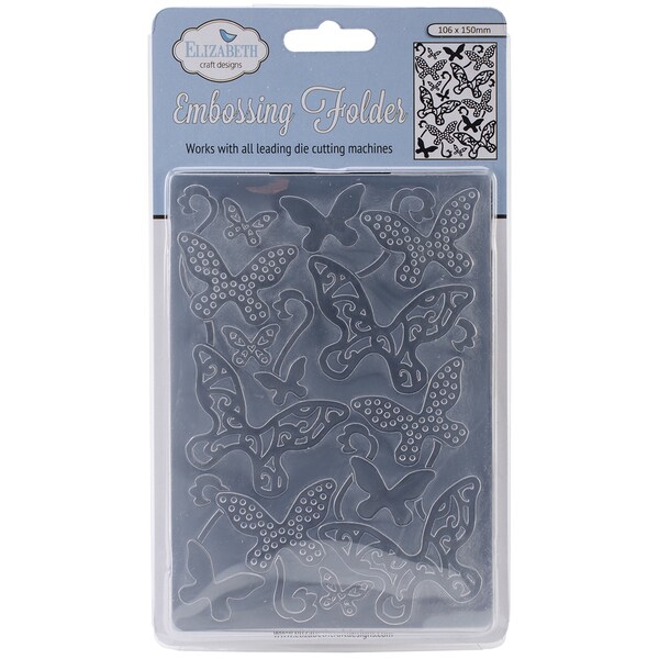 Elizabeth Craft Embossing Folder 4inX6in-Butterflies