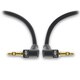 GearIT 3.5mm Dual Right Angle Black Aux Audio/ Stereo Cable (Pack of 2)