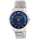 Kenneth Cole Men's KC9329 Silvertone Stainless Steel Quartz Watch with Blue Dial
