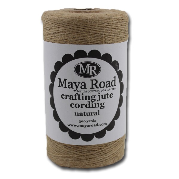Crafting Jute Cording 300yd -Natural