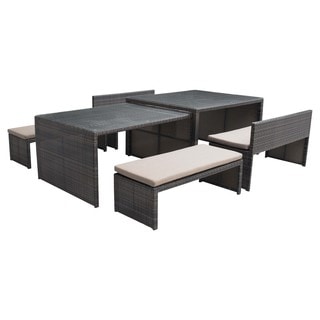 Hot Deal Sanibel Espresso Outdoor Dining Flex Set