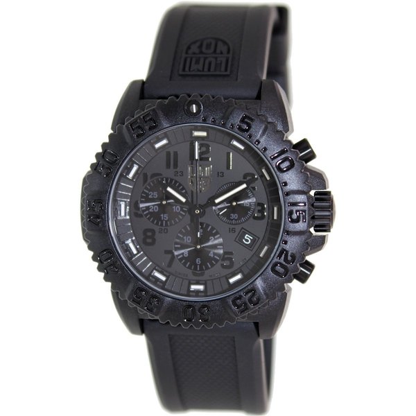 Luminox Men's 3081.BO.1 Black Silicone Swiss Quartz Watch