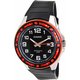 Casio Men's Core MTP1347-1AV Black Resin Quartz Watch with Orange Dial