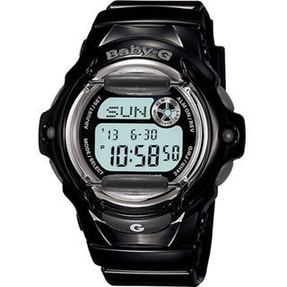 Casio Women's Baby-G BG169R-1 Black Resin Quartz Watch with Digital Dial