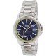 Casio Men's MTPE102D-2AV Silvertone Stainless Steel Quartz Watch with Blue Dial
