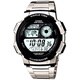 Casio Men's Core AE1000WD-1AV Silvertone Stainless Steel Quartz Watch with Digital Dial