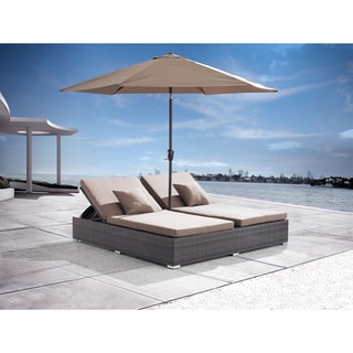 Low Price Zuo Atlantic Double Espresso Chaise Lounge