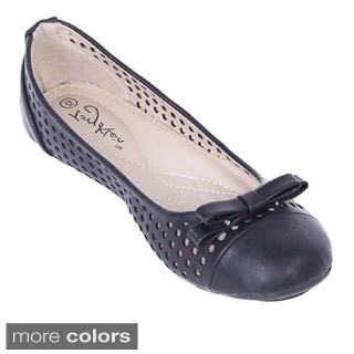 Women's Double Bow Mesh Ballerina Flats