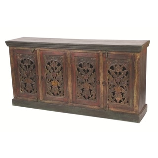 Low Price Historic 4 Carved Doors Buffet