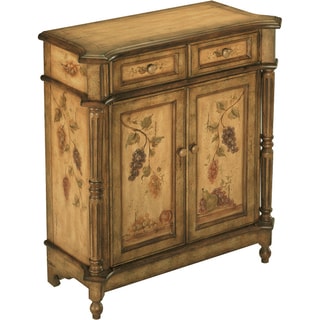 Best Shopping Orchard Antique Fruit Motif Accent Cabinet