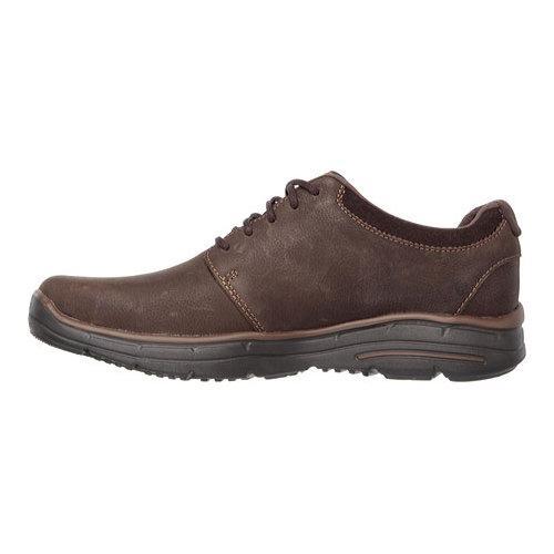 Men's Skechers Relaxed Fit Glides Erwin Oxford Chocolate