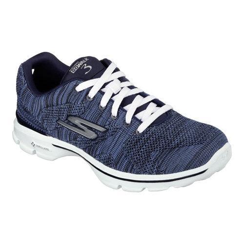 Women's Skechers GOwalk 3 Contest Sneaker Navy/White